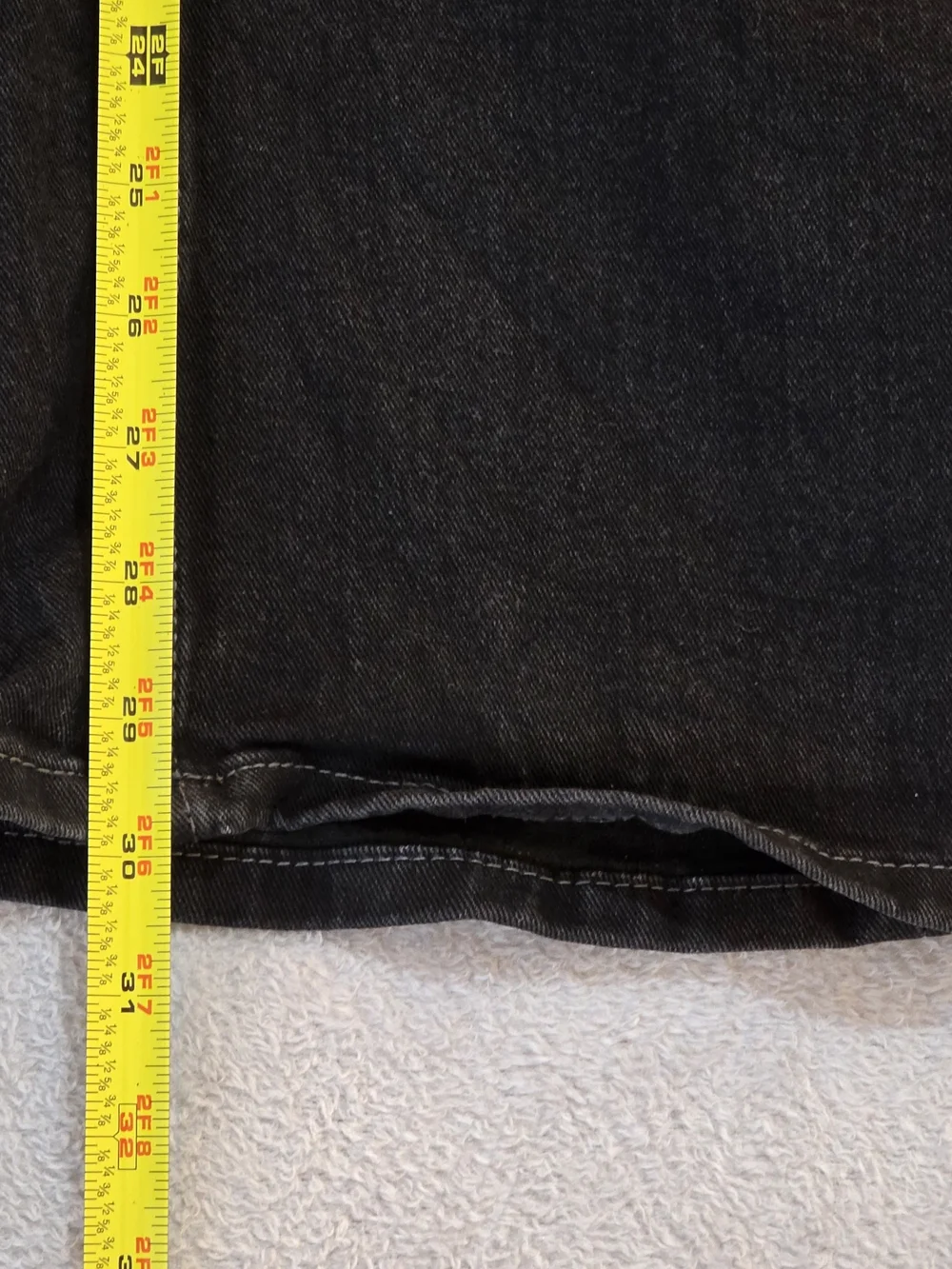 True Religion Ricky Relaxed Straight Black Jeans 32